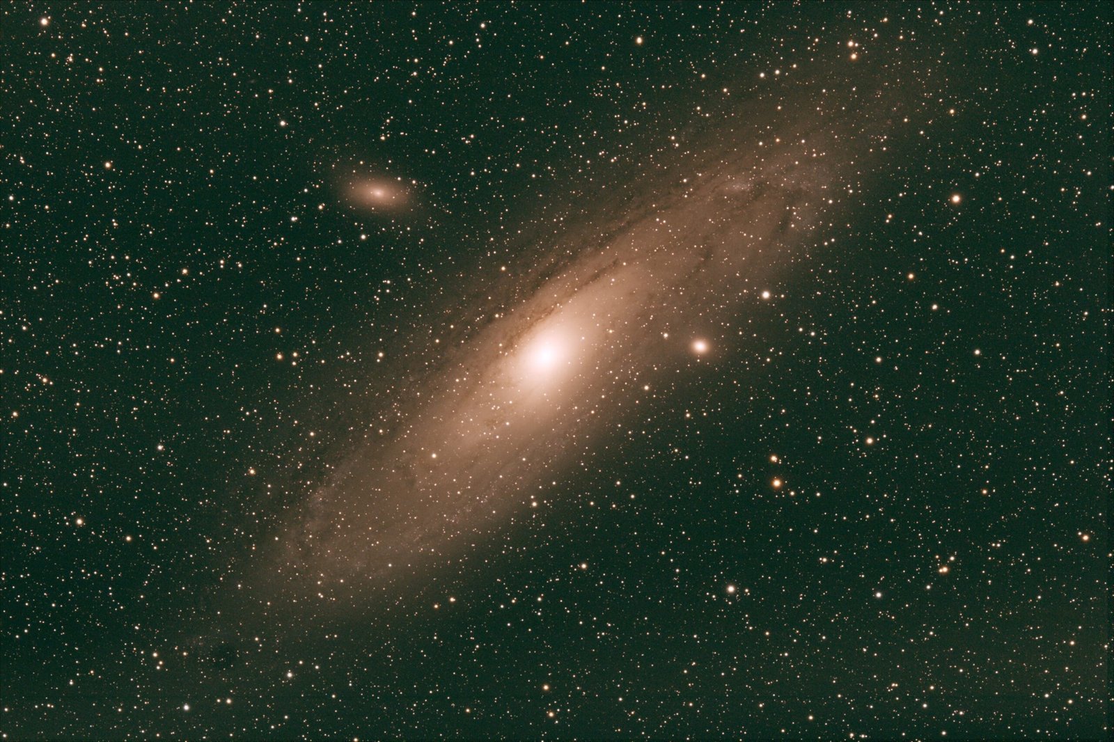 My first attempt at processing the Andromeda Galaxy