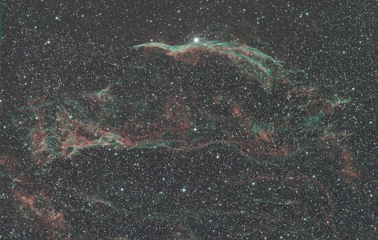 Western Veil Nebula data when first opened in PixInsight