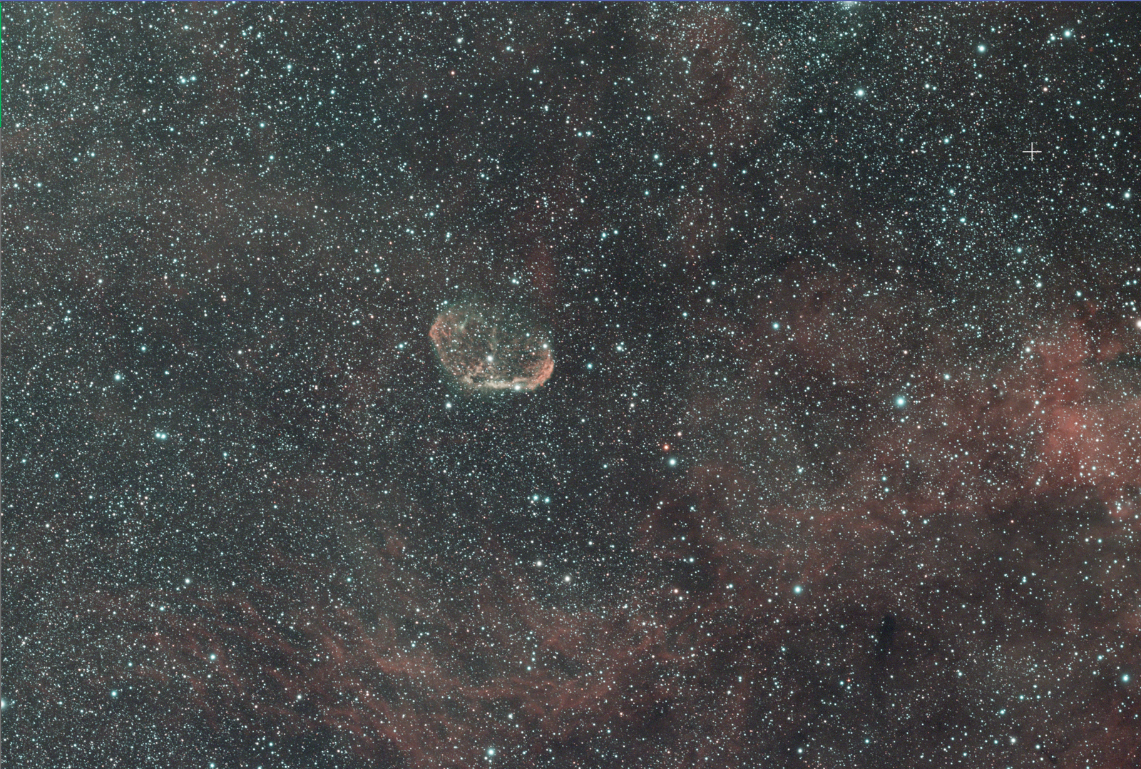 Crescent Nebula data as first opened in PixInsight